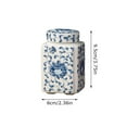 thumbnail image 4 of Porcelain Ginger Jar, Vintage Chinese Storage Jars Tea Tins Cans Canister Tea Caddy Coffee Bean Storage Jar 200ml for Kitchen Coffee Spices Sugar, 4 of 8
