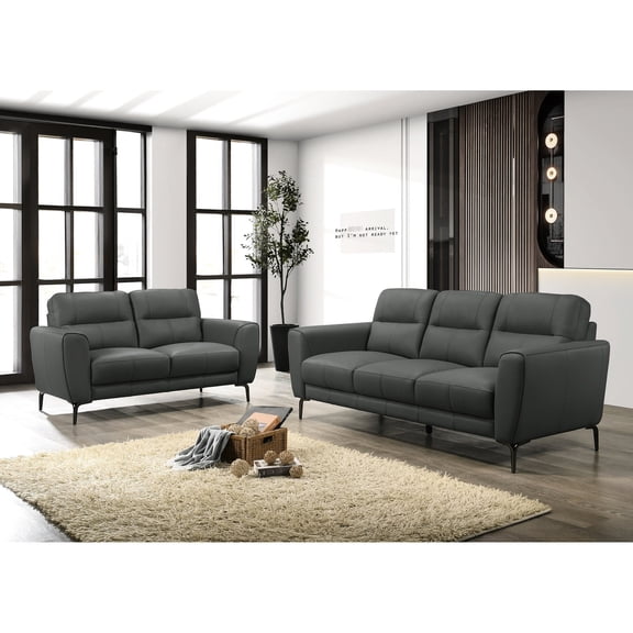Leather sofa and loveseat, simple assembly - Easy setup for your home