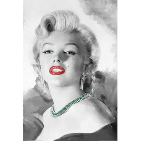 1 X (24x36) Marilyn Monroe - Diamonds are a Girl's Best Friend Poster, Full Size Poster By Imaginus