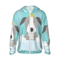 thumbnail image 2 of Uemuo Dog In Bathtub Pattern Women's Full Zip UPF 50+ Sun Protection Hoodie Jacket Long Sleeve Sun Shirt Hiking Outdoor Performance with Pockets-XX-Large, 2 of 9