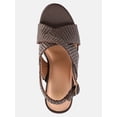 thumbnail image 4 of Time and Tru Women's Crossband Wedge Sandals, 4 of 6