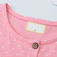thumbnail image 3 of Girls Dresses Embroidery Animal Polka Dot Prints Crew Neck Short Sleeve Outfits Birthday Casual Toddler Little Girl Summer Dresses,Pink,3-4 Years, 3 of 5