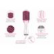 thumbnail image 4 of Rucci Professional 2 en 1 secador de pelo y cepillo voluminizador Ion Thermal Oval Barrel Brush Cable giratorio Desenredante Salón Peinado Herramienta Cepillo Acabado suave y liso Múltiples ajustes de, 4 of 4