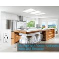 thumbnail image 4 of Micmi Prise USB avec Réceptacle Mural Double Haute Vitesse Intelligent 4.8A Charge Rapide, 15Amp 125Volts, Plaque Murale Résistante au Tassage Incluse (Lot de 10, Blanc, 1, 4 of 6