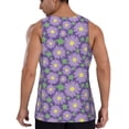 thumbnail image 3 of Xecao Daisies Flowers Men's Tank Top Workout Quick Dry Sleeveless Gym Jogging Muscle Shirts Summer Swim Beach Tops, 3 of 9