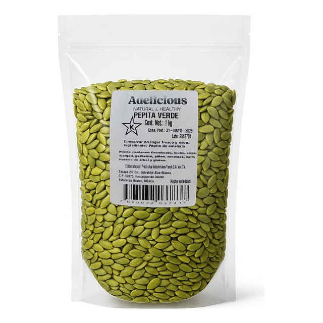 Semilla De Calabaza Pelada 1kg Natural Pepita Verde Sin Sal