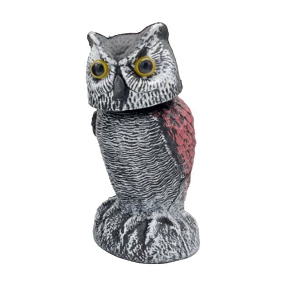 Fake Owl Statue, Weather Resistant Plastic Owl Ornament for Garden Yard Patio Pool Outdoor Decor.(#A)
