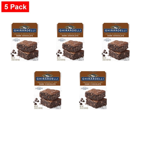 Ghirardelli Dark Chocolate Premium Brownie Mix 20 oz - 5 Pack