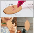 thumbnail image 3 of Ciieeo 10pcs Unfinished Wood Crafts Wooden Shapes for Crafts Unfinished Wood Oval Crafting Supplies, 3 of 4
