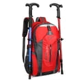 thumbnail image 2 of Mochila Trekking para Acampar A Gran Capacidad Almacenamiento Laye Al Desgaste Liviano Actividades Aire Libre Rojo, 2 of 9