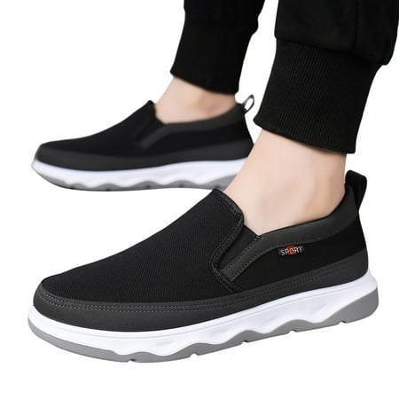 Mepaouo Mens Slip on Shoes Casual Orthopedic Walking Loafers Lightweight Laceless Fashion Sneakers