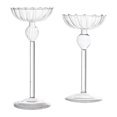 thumbnail image 2 of 2 Piezas Portavelas Soporte para Velas Centro de Mesa Candelabro de Vidrio Decorativo con Diseño Nórdico Adecuado para Bodas Cenas Sala de Estar Regalos de Aniversario Pequeño mediano, 2 of 7