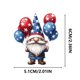 thumbnail image 3 of Independence Day Four Dwarfs 2D Flat Acrylic Car Pendant Decoration, 3 of 6