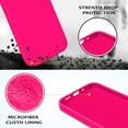 thumbnail image 3 of Sumao Designed for iPhone 13 Case, Silicone Shockproof Slim Thin Phone Case (Hot Pink), 3 of 10