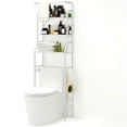 thumbnail image 1 of SUSUZI Over The Toilet Storage Shelf 3-Tier Bathroom Organizer Rack, White, 1 of 8