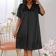 thumbnail image 1 of Camisones cortos para mujer, lencería, ropa de dormir, pijamas holgados de color liso, vestidos de mujer, 1 of 4