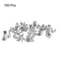 thumbnail image 3 of 100uds Topes superiores en U Unique Bargains #3 Tono Plateado, 3 of 6