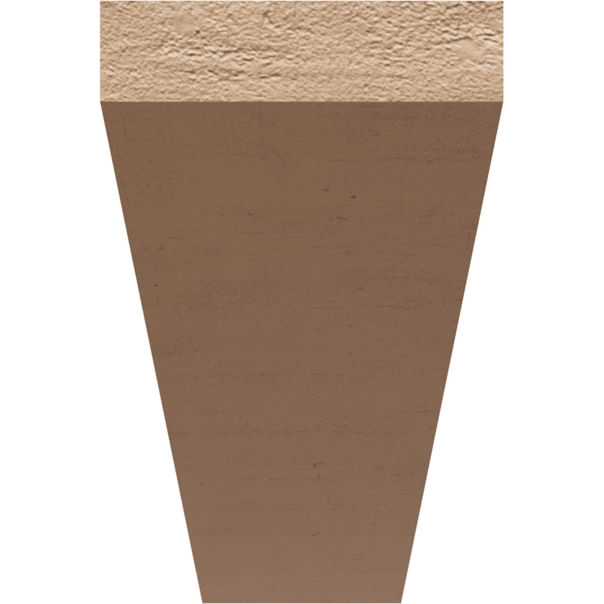 3"W x 18"D x 6"H Thin Concord Rough Cedar Woodgrain TimberThane Corbel, Primed Tan