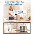 thumbnail image 6 of Waterdrop X12-Alkaline Mineral pH+ Tankless Reverse Osmosis System, NSF/ANSI 42&58&372 Certified, 1200 GPD RO Water Filter System, 11-Stage Filtration, 3:1 Pure to Drain, UnderSink, Black Faucet, 6 of 9