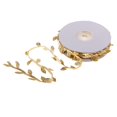 thumbnail image 6 of 10 Meters Gold/ Satin Fabric Leaf Leaves Garland Ribbons Sewing Trims For home and garden Wedding Party Christmas Decoration, 6 of 10