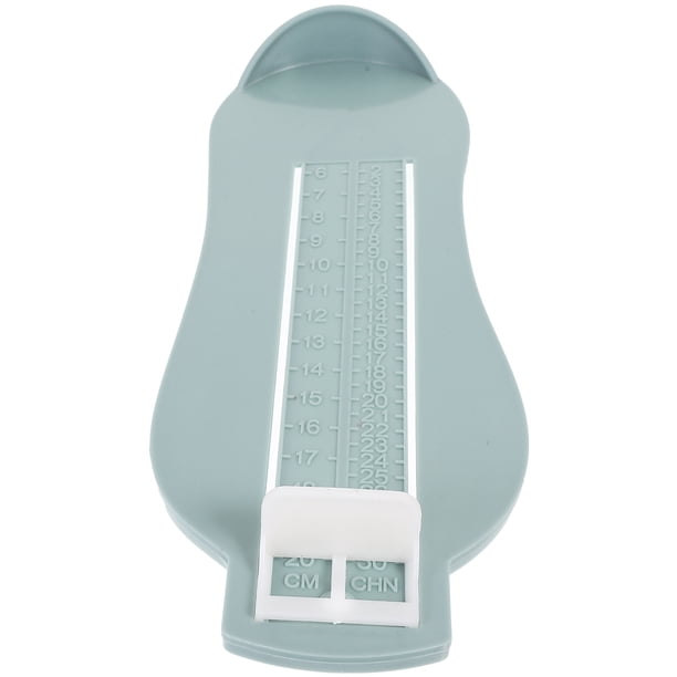 Dispositivo de medición del pie Bebé Niños Longitud del pie Herramienta de medición Herramienta Tamaño del zapato Medidor de medición (azul claro)