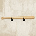thumbnail image 2 of 1 Pair Horizontal Baseball Bat Display Rack Wall Mount Holder For Baseball Bats Baseball Bat Display Baseball Bat Organizer Baseball Bat Wall Hook, 2 of 5