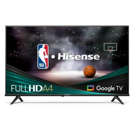 Hisense 43-Inch Class A4 Series FHD 1080p Google Smart TV - DTS Virtual: X, Game & Sports Modes, Chromecast Built-in (43A4K)