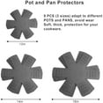 thumbnail image 4 of Pot and Pan Protectors 9 Pcs (12" 14" 16"), Gray Pan Protectors for Stacking, Pots and Pans Dividers, 3 Different Sizes, Avoid Scratching Cookware Protectors, 4 of 4