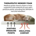 thumbnail image 3 of FurHaven Pet Products Faux Fur & Velvet Memory Top Sofa Pet Bed for Dogs & Cats - Dark Sage, Medium, 3 of 13