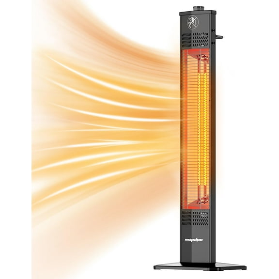 ZHIBO 1500W Infrared Tower Patio Heater, 36 inch, IPX5 Waterproof