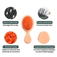 thumbnail image 3 of Cepillo para el cabello para mujeres y hombres -Cepillo para el cabello húmedo y seco -Cepillo para el cabello con cojín para desenredar/alisar -Para la mayoría de los tipos de cabello (1 paquete), 3 of 5