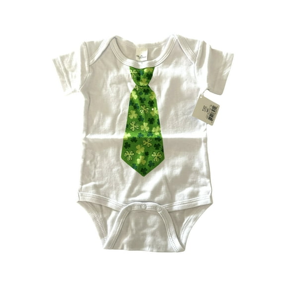 Ella Jackson Irish Luck Green Tie Diaper Shirt
