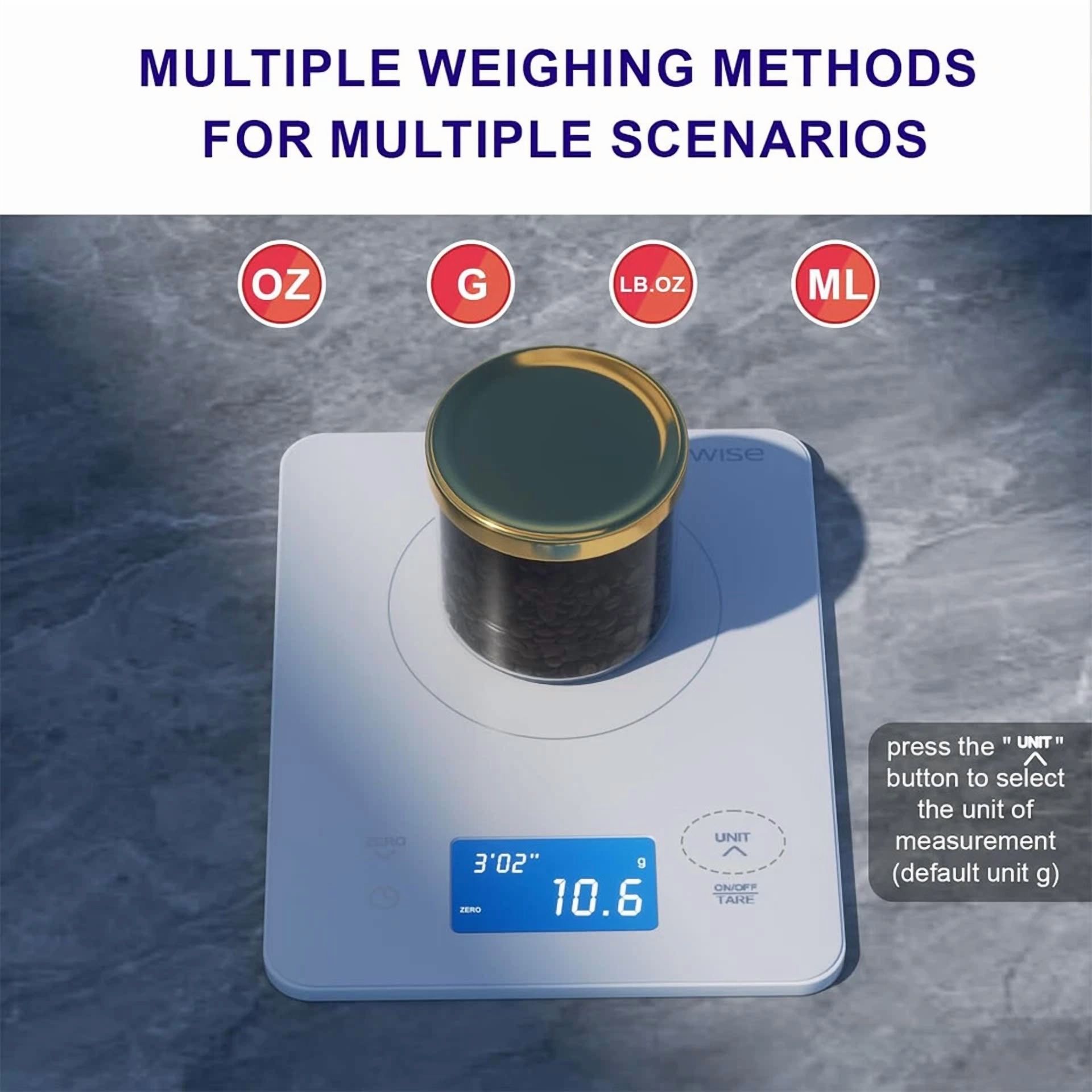 CRESTIN- Digital Scale Basic+ Scale Coffee Kitchen Food W/ Timer 2000G X 0.1G