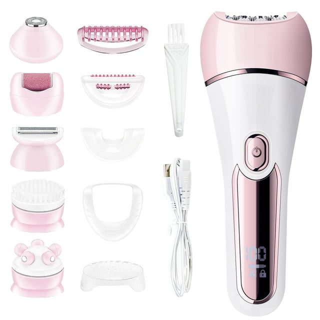 Depiladora 6 en 1, afeitadora, maquinilla de afeitar, cepillo facial
