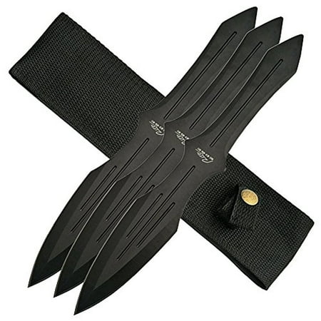Three Piece Throwing Set Black (Best Kind Of Throwing Knives)