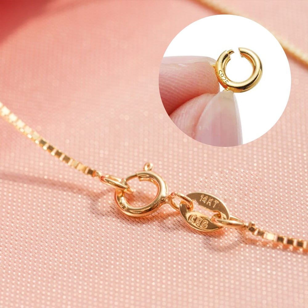 Lancharmed Gold Bracelet 14K Gold Plated Connecting Clasp Spring Clasp 20Pcs Open Loop 20Pcs Necklace Jewellery Clasp Necklace Extenders for Women 10 Dollar Gifts