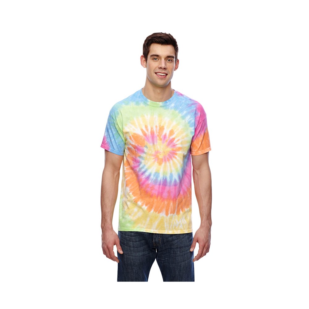 Tie-Dye - Tie-Dyes Men's Reactive-Dyed Flat Collar T-Shirt, Style T1001 ...