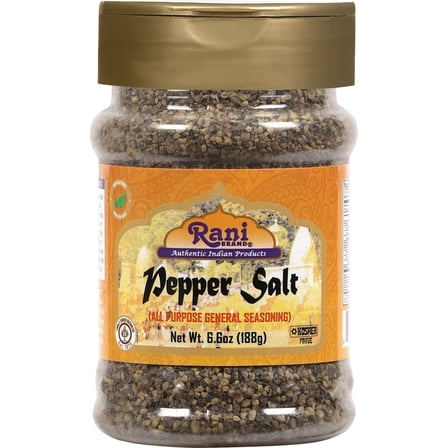 Rani Pepper Salt Seasoning (All Purpose General Seasoning) 6.6oz (187g) PET Jar ~ All Natural | Gluten Friendly | Non-GMO | Kosher | Product of India