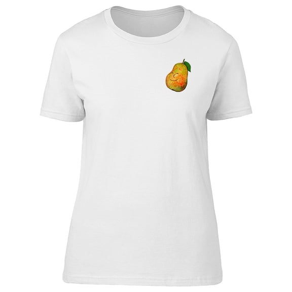 Cute Funny Watercolor Pear Tee Women's -Image by Shutterstock