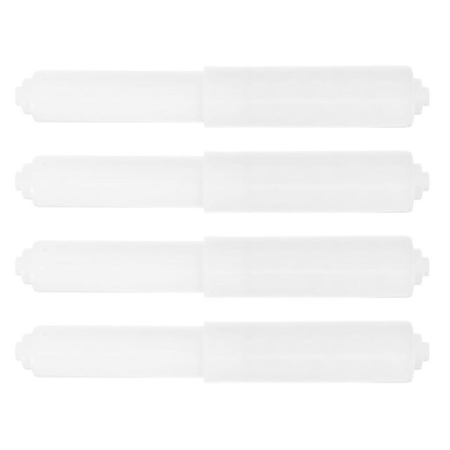 ETHZZLE 4Pcs Spring Loaded Toilet Paper Roller Rods Plastic Replacement for Toilet Tissue Holders