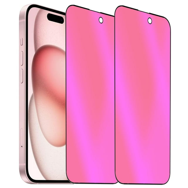 Protector de pantalla BWEDXEZ Anti-Blue Privacy para iPhone 15/16 Plus