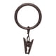 thumbnail image 1 of Anillos para cortinas Kenney Clip, paquete de 14 unidades, 5/8 a 3/4, en metal marrón, 1 of 5