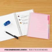 Kokuyo Smart Ring binder, Up to 25 Sheets, B5, Light Pink (ル-SP700LP)