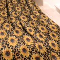 thumbnail image 3 of Black Leopard Sunflower Pattern Blanket,Comfortable Soft Lamb Wool Throw Blanket,All Season,Warm Lightweight Blankets for Sofa Bed Couch Living Room Chair,60"x80", 3 of 4