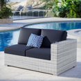 thumbnail image 1 of Modway Convene Outdoor Patio Furniture Loveseat, Light Gray, 1 of 9