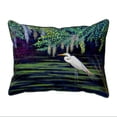 thumbnail image 2 of Betsy Drake SN751 11 x 14 in. Egret Lagoon Small Indoor & Outdoor Pillow, 2 of 2