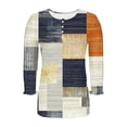 thumbnail image 5 of Vetsdori Juniors 3/4 Sleeve Tops Tunic Button up Pullover Casual Graphic,Dressy Round Neck Blouses for Woman Fashion, 5 of 6