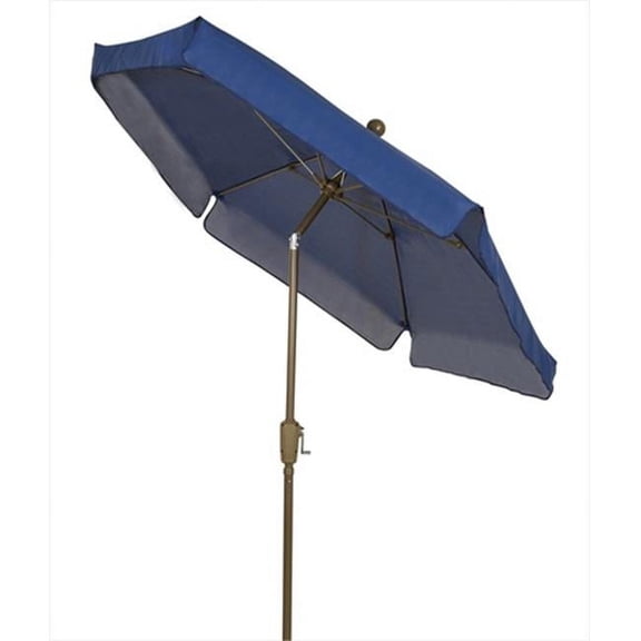 7Gcrw-T-Navy Blu Garden Umbrella 7.5 Ft - Navy Blue