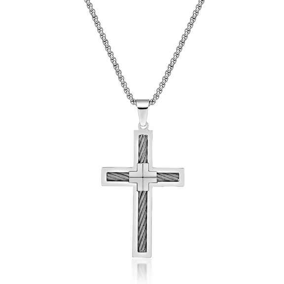 Under The Hood - Stainless Steel Box Pendant For Men - 55 MM