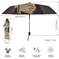 thumbnail image 3 of FORMRS Travel Umbrella Folding Auto Open Close Windproof Rain UV Protection, Skeleton Stripes, 3 of 8